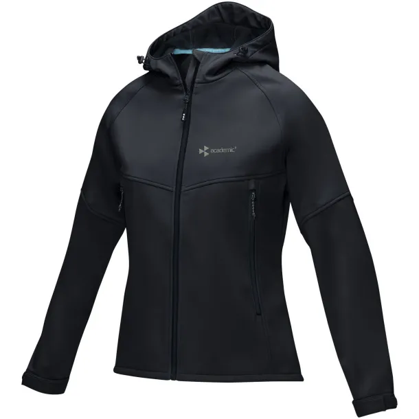 Coltan women’s GRS recycled softshell jacket - Elevate NXT Solid black