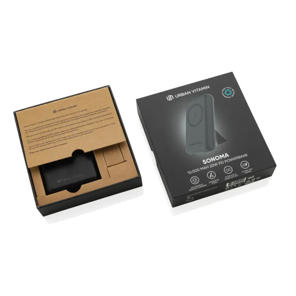  Urban Vitamin Sonoma RCS rplastic 10.000mah powerbank - Urban Vitamin Black 