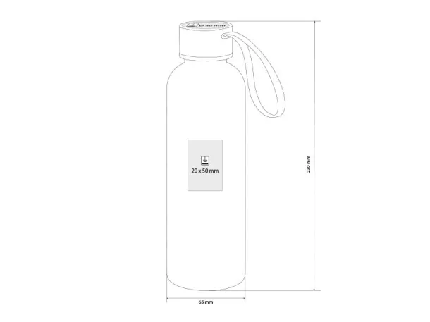 H2O PLUS Plastična sportska boca, 550 ml Transparentna