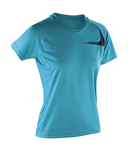  Spiro Ladies' Dash Training Shirt - Spiro Aqua Siva