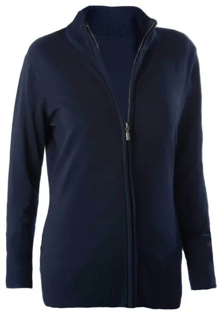  LADIES' FULL ZIP  CARDIGAN - Kariban Navy