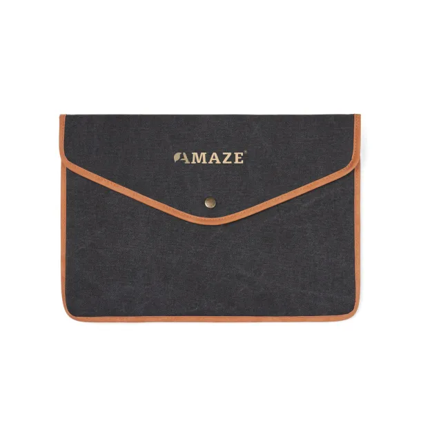 VINGA Bosler GRS recycled canvas 16" laptop sleeve - Vinga black 