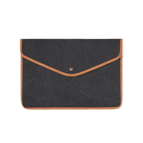 VINGA Bosler GRS recycled canvas 16" laptop sleeve - Vinga black 