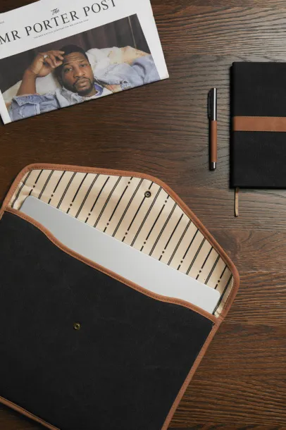 VINGA Bosler GRS recycled canvas 16" laptop sleeve - Vinga Crna