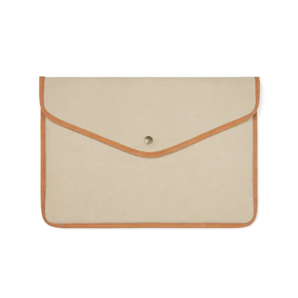 VINGA Bosler GRS recycled canvas 16" laptop sleeve - Vinga brown 