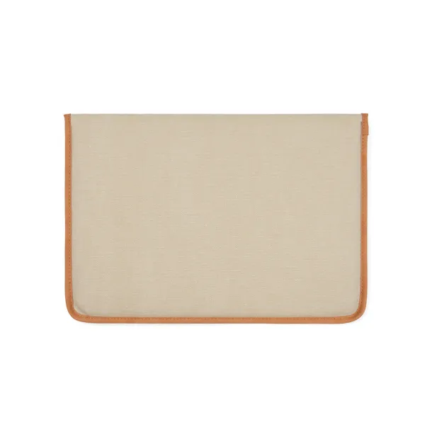 VINGA Bosler GRS recycled canvas 16" laptop sleeve - Vinga brown 