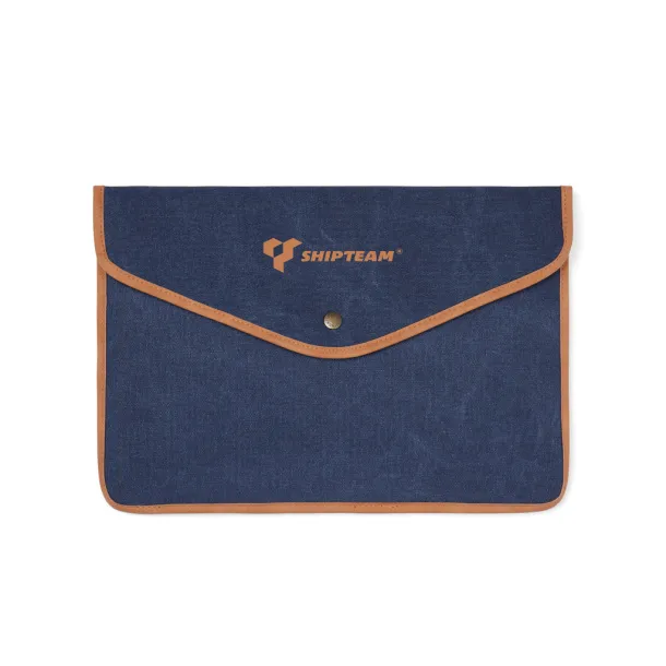 VINGA Bosler GRS recycled canvas 16" laptop sleeve - Vinga navy 
