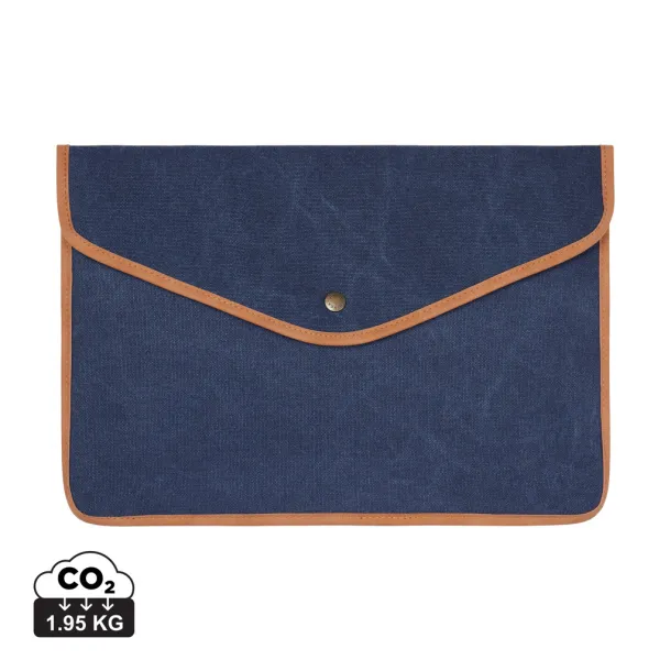 VINGA Bosler GRS recycled canvas 16" laptop sleeve - Vinga navy 