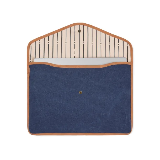 VINGA Bosler GRS recycled canvas 16" laptop sleeve - Vinga navy 