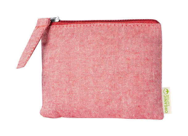 Florin cotton purse Red