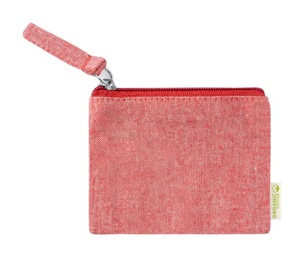 Florin cotton purse Red