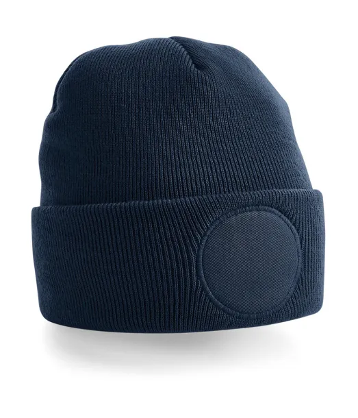  Circular Patch Beanie - Beechfield French Navy