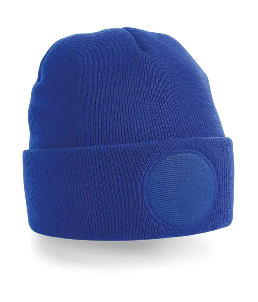  Circular Patch Beanie - Beechfield Bright Royal