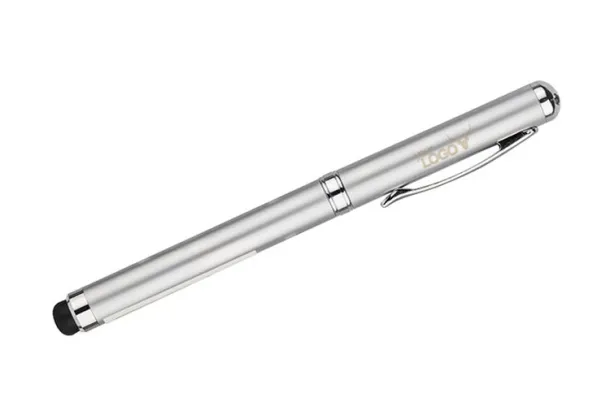 PRES Laser pointer and touch pen Silver (długopis)