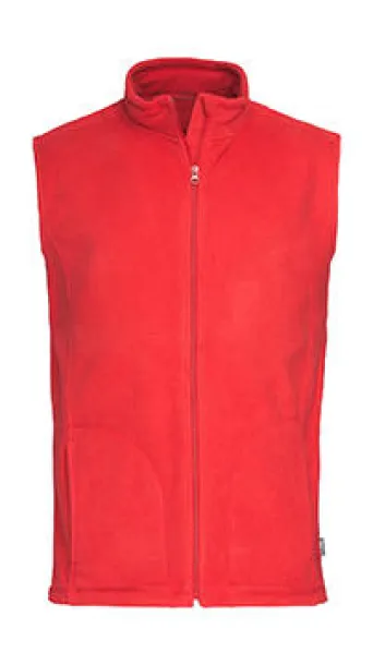  Fleece Vest - Stedman Scarlet Red