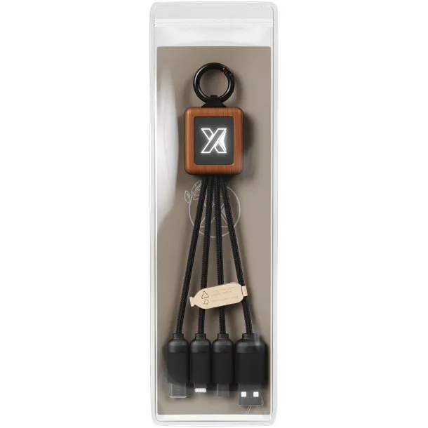 SCX.design C19 wooden easy to use cable - SCX.design Wood Solid black