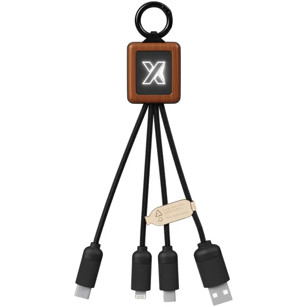 SCX.design C19 wooden easy to use cable - SCX.design Wood Solid black