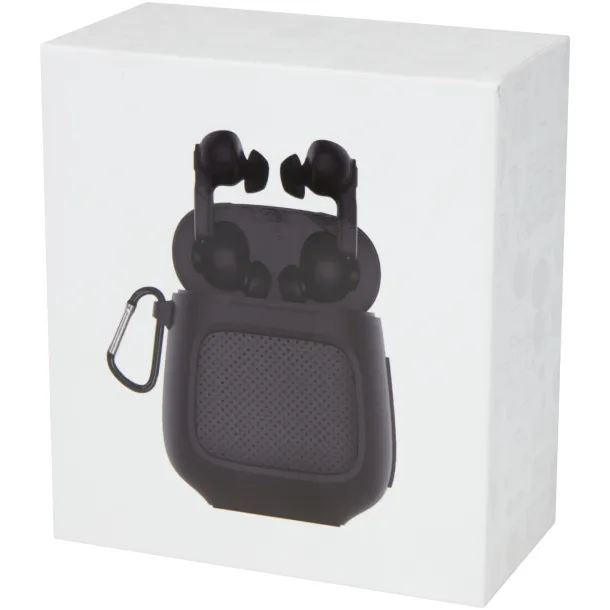 Remix auto pair True Wireless earbuds and speaker Solid black