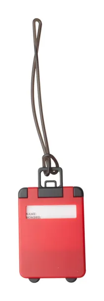 Glasgow luggage tag Red