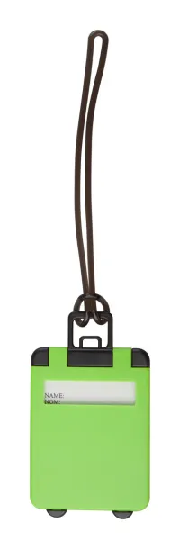 Glasgow luggage tag Lime green