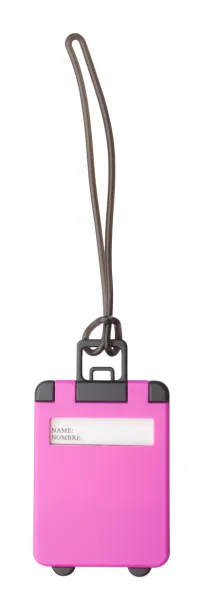 Glasgow luggage tag Pink