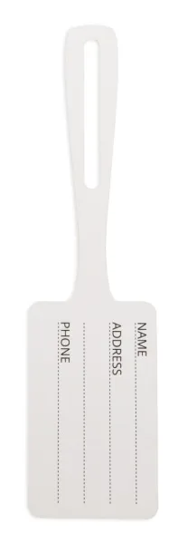 London luggage tag White