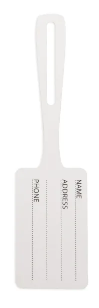 London luggage tag White