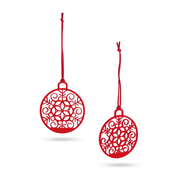 99330 Set of 2 Christmas decorations