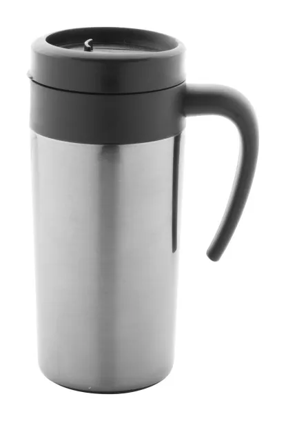 Graby thermo mug Silver Black