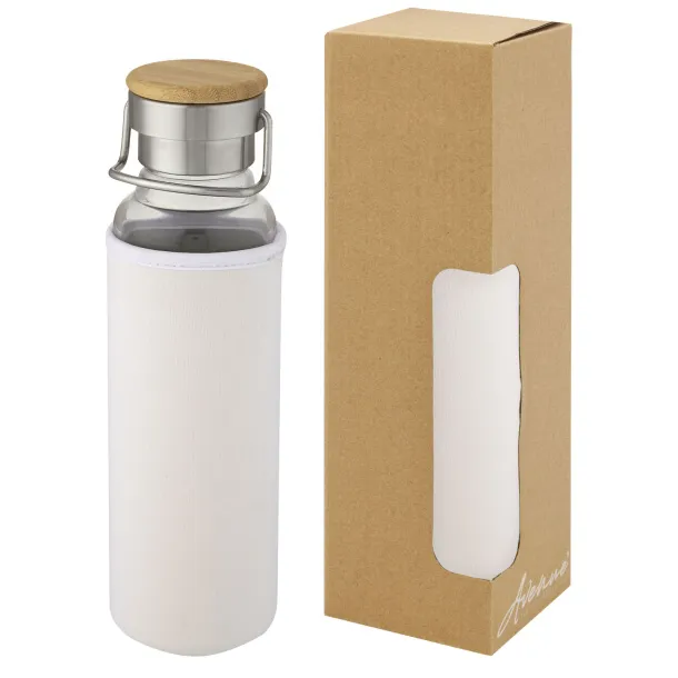 Thor 660 ml glass bottle with neoprene sleeve - Unbranded White