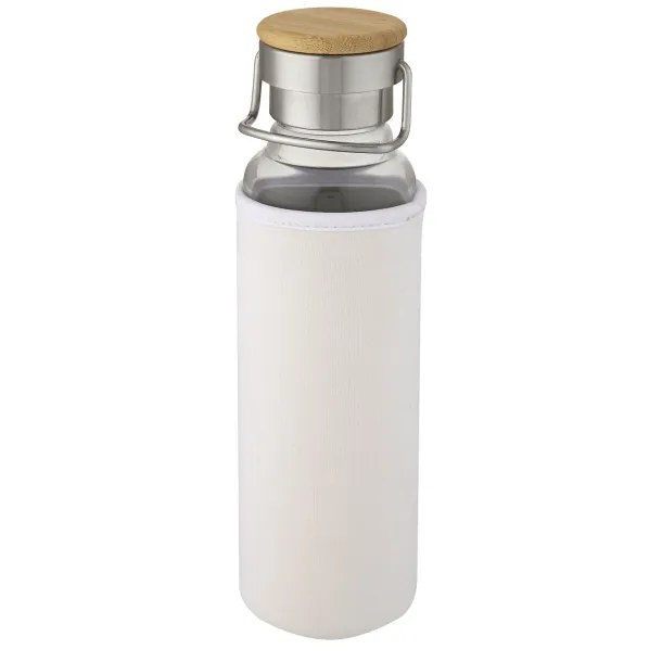 Thor 660 ml glass bottle with neoprene sleeve - Unbranded White