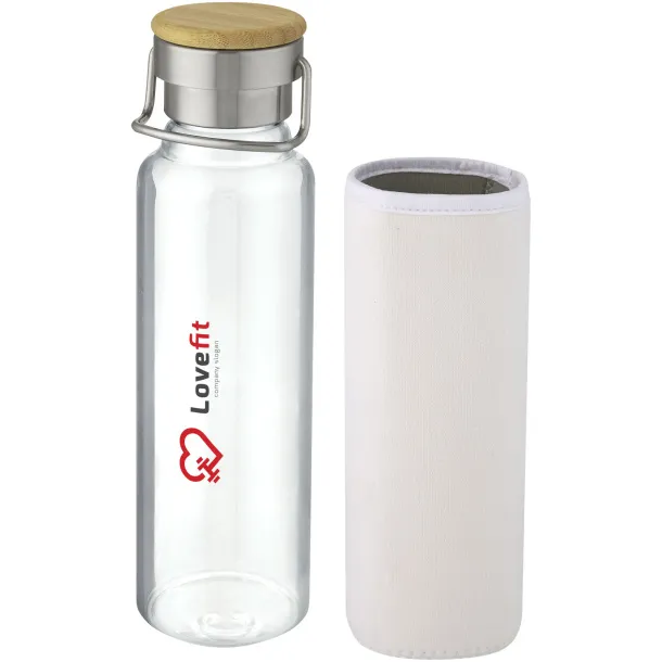 Thor 660 ml glass bottle with neoprene sleeve White