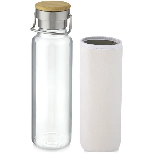 Thor 660 ml glass bottle with neoprene sleeve - Unbranded White