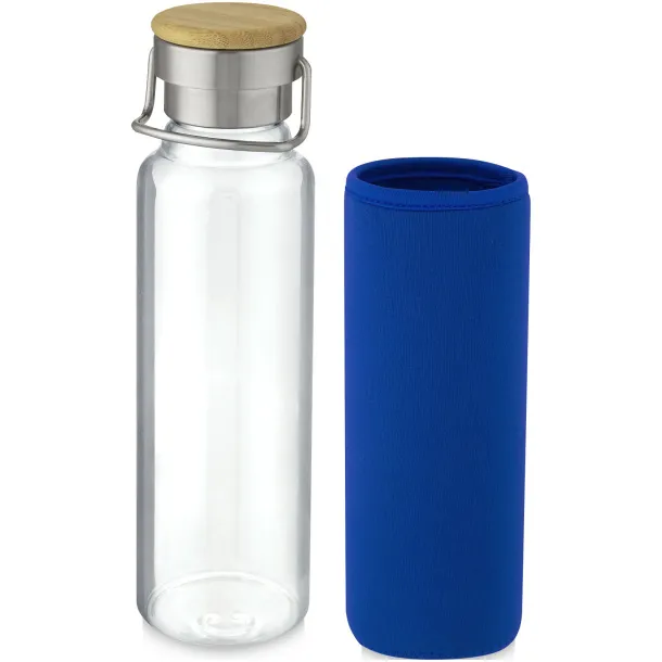 Thor 660 ml glass bottle with neoprene sleeve Blue