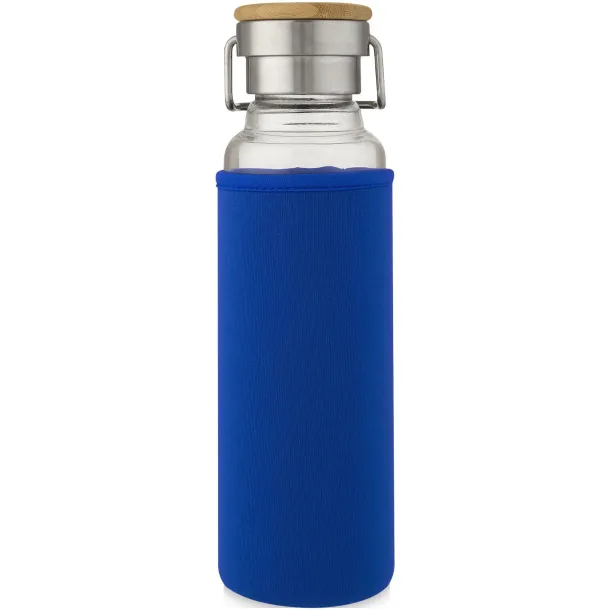 Thor 660 ml glass bottle with neoprene sleeve Blue