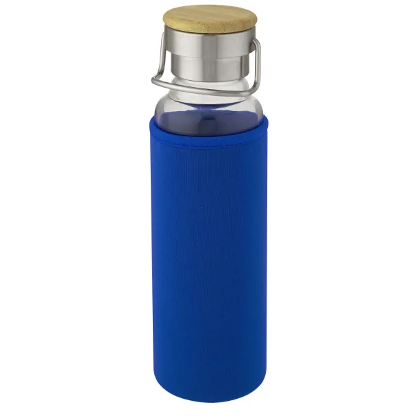 Thor 660 ml glass bottle with neoprene sleeve Blue