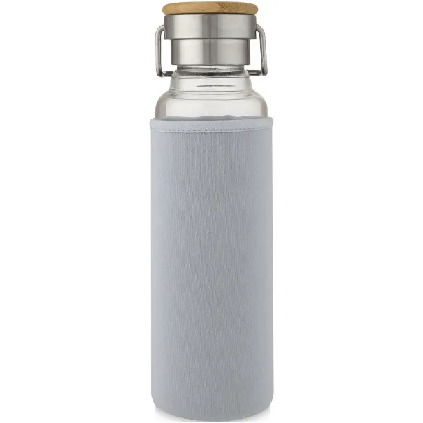 Thor 660 ml glass bottle with neoprene sleeve Grey