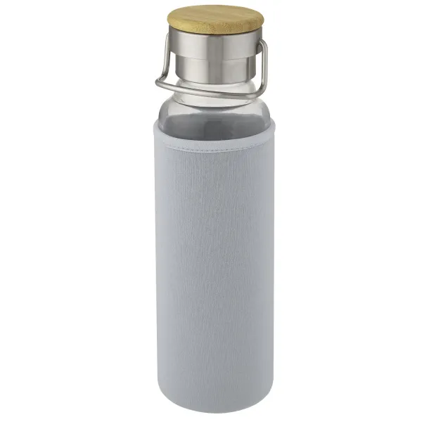 Thor 660 ml glass bottle with neoprene sleeve Grey