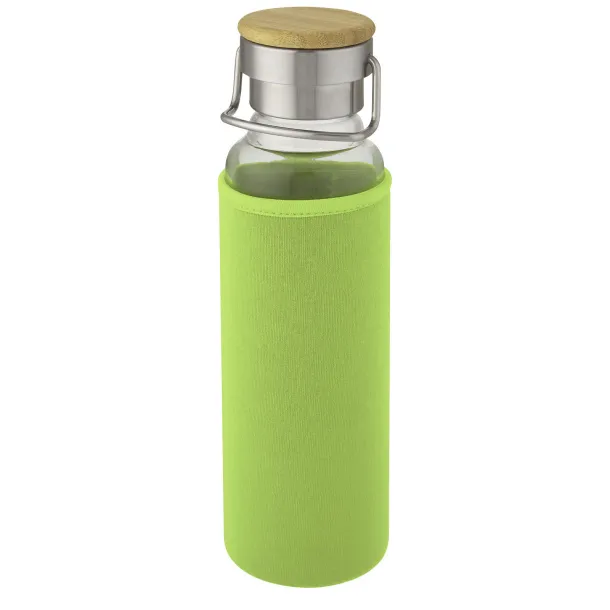 Thor 660 ml glass bottle with neoprene sleeve Lime