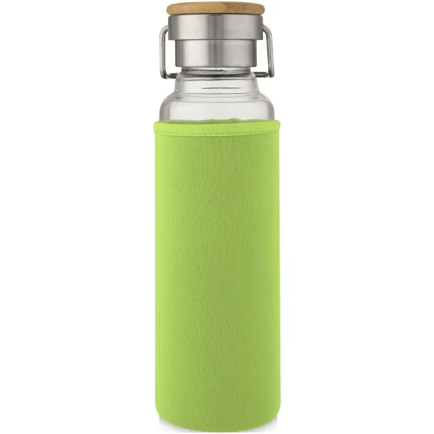 Thor 660 ml glass bottle with neoprene sleeve Lime