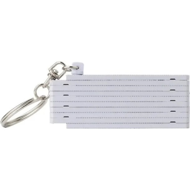  Keyring, folding meter 50cm white