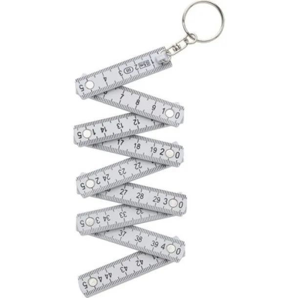  Keyring, folding meter 50cm white