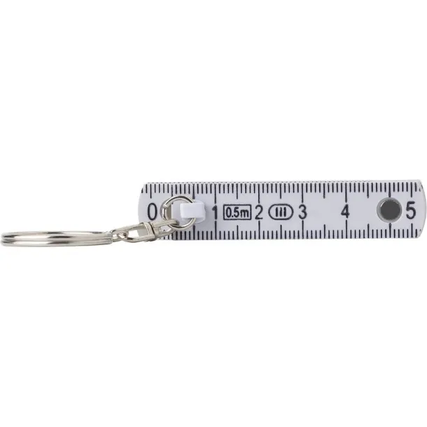  Keyring, folding meter 50cm white