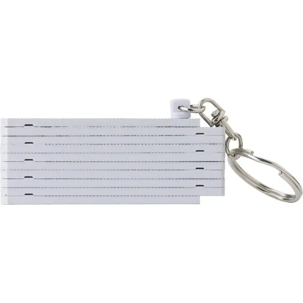  Keyring, folding meter 50cm white