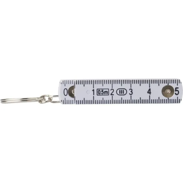  Keyring, folding meter 50cm white