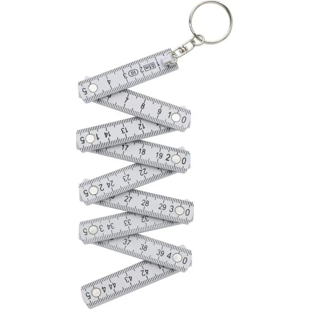  Keyring, folding meter 50cm Bijela