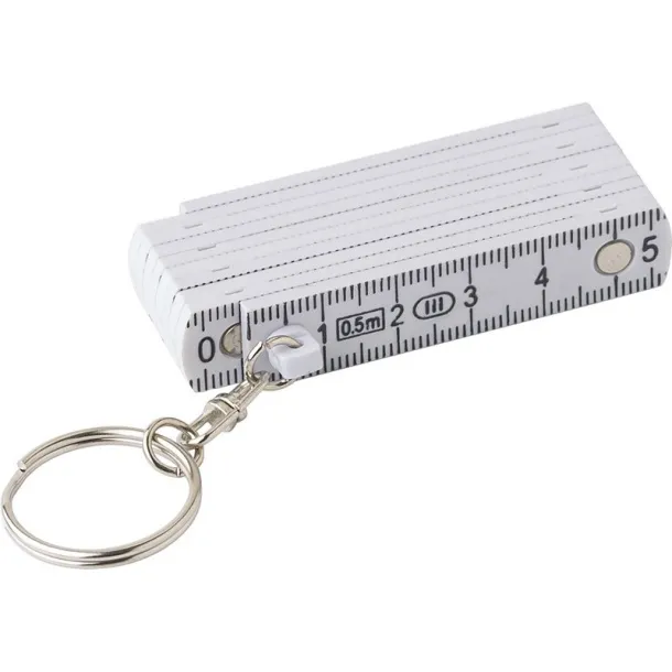  Keyring, folding meter 50cm Bijela