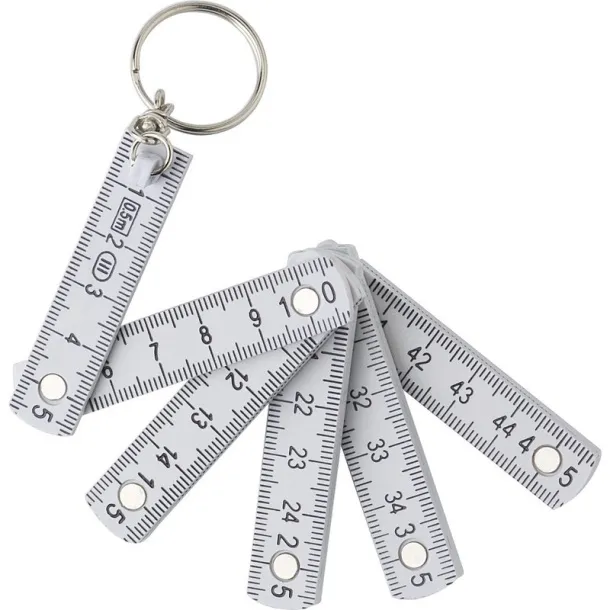  Keyring, folding meter 50cm white