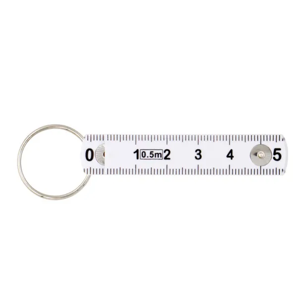  Keyring, folding meter 50cm Bijela