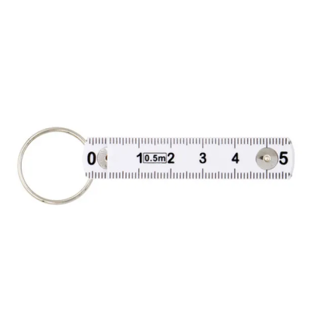  Keyring, folding meter 50cm white